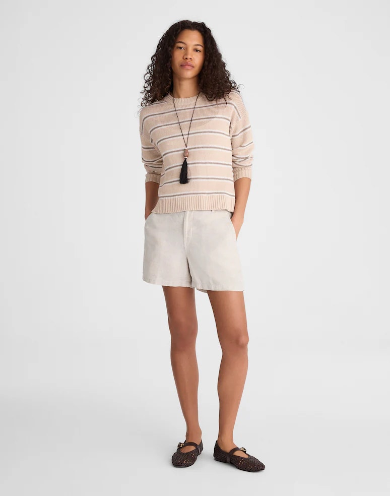 Madewell The Zoe Short In 100% Linen 12